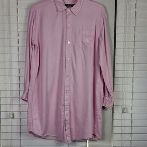 Lauren Ralph Lauren baby pink shirt with logo. Size S